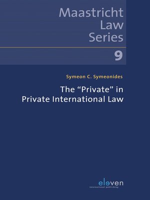 cover image of The "Private" in Private International Law